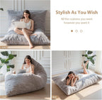 Bean Bag Bed Convertible Folds From Chair to