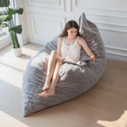 Bean Bag Bed Convertible Folds From Chair to