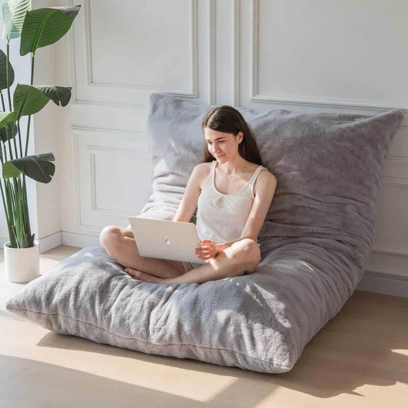 Bean Bag Bed Convertible Folds From Chair to