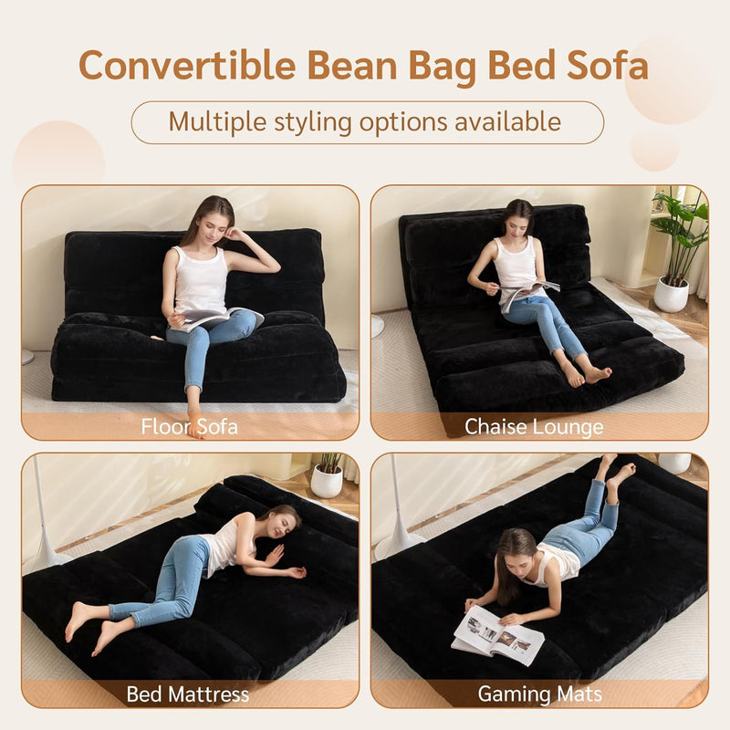Bean Bag Bed Folding Sofa Floor Mattress