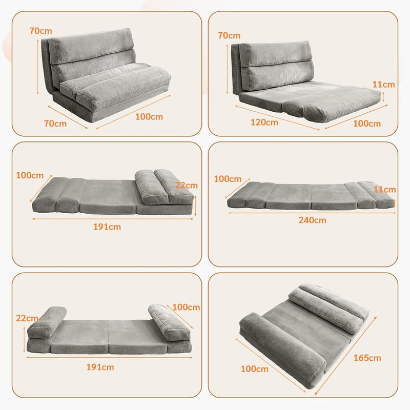 Bean Bag Bed Folding Sofa Floor Mattress
