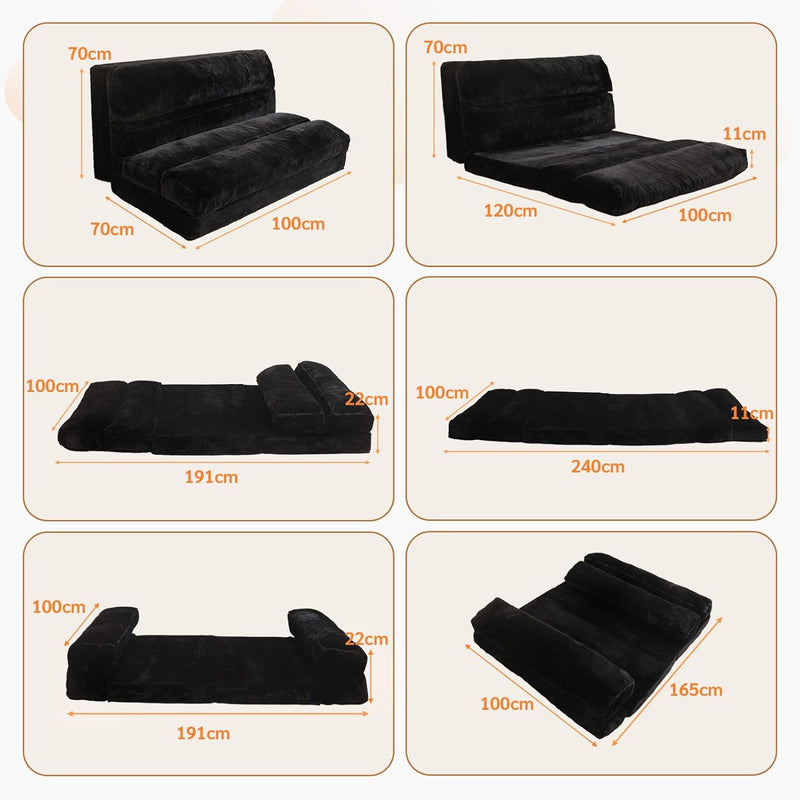 Bean Bag Bed Folding Sofa Floor Mattress