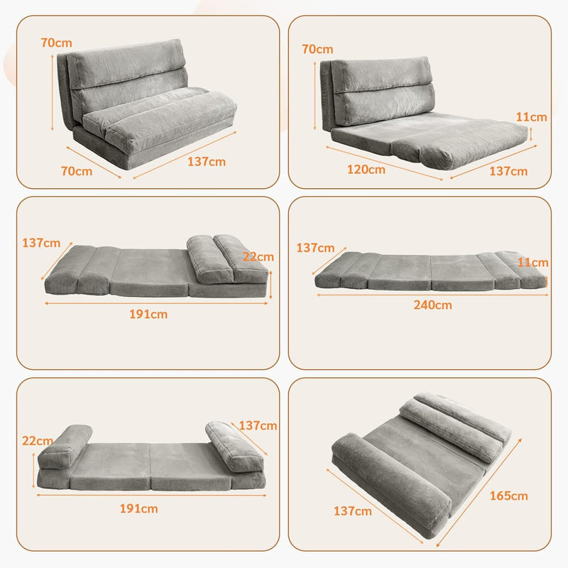 Bean Bag Bed Folding Sofa Floor Mattress