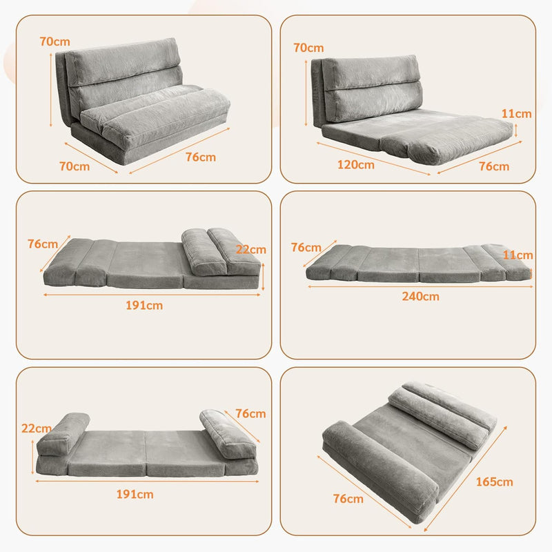 Bean Bag Bed Folding Sofa Floor Mattress