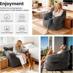 Bean Bag Chair 2 Seater Adult with Sponge
