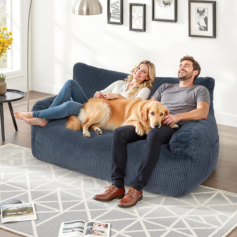 Bean Bag Chair 2 Seater Adult with Sponge