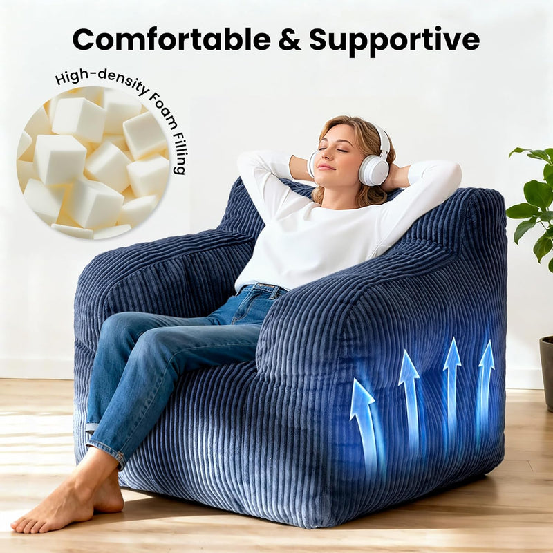 Bean Bag Chair 2 Seater Adult with Sponge