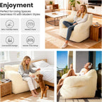 Bean Bag Chair 2 Seater Adult with Sponge