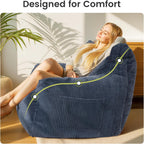 Bean Bag Chair 2 Seater Adult with Sponge