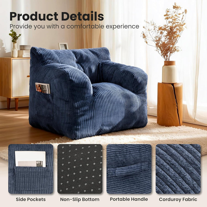 Bean Bag Chair 2 Seater Adult with Sponge