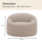 Bean Bag Chair Adult Soft Elegant Fine