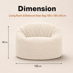 Bean Bag Chair Adult Soft Elegant Fine