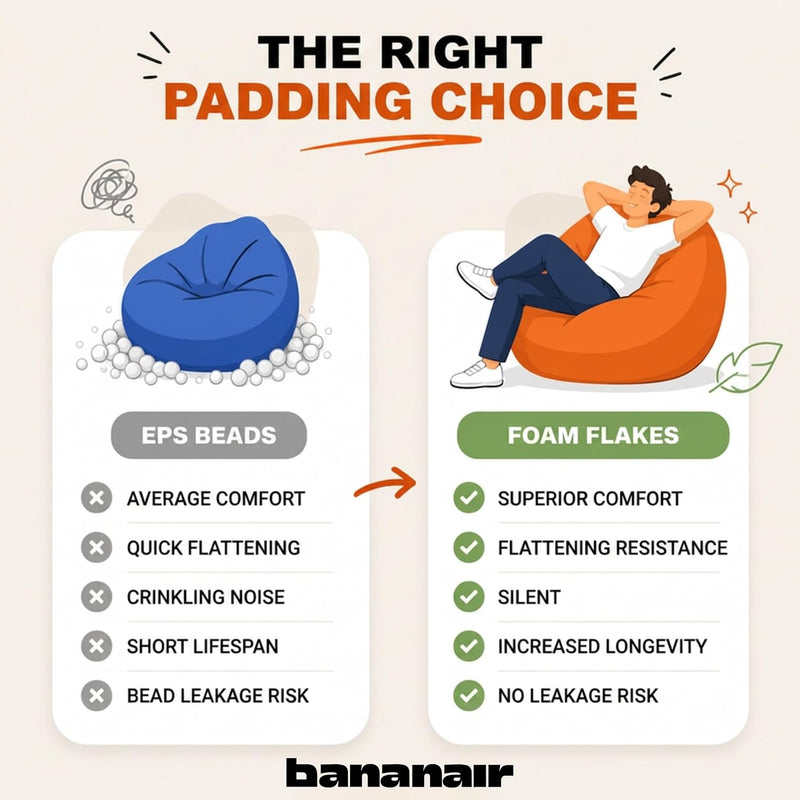 Bean Bag Chair Adult Soft Elegant Fine