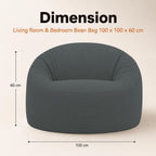 Bean Bag Chair Adult Soft Elegant Fine