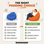 Bean Bag Chair Adult Soft Elegant Fine