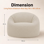 Bean Bag Chair Adult Soft Elegant Fine