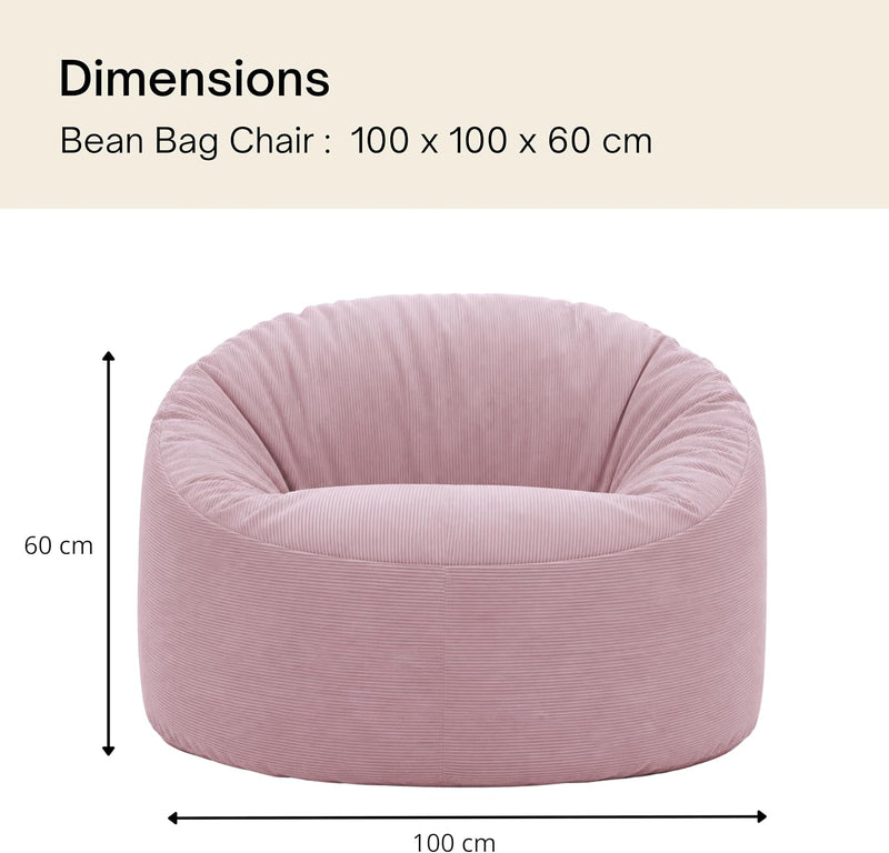 Bean Bag Chair Adult Soft Elegant Fine