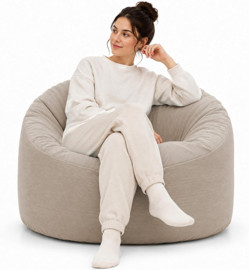 Bean Bag Chair Adult Soft Elegant Fine