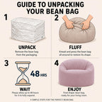 Bean Bag Chair Adult Soft Elegant Fine