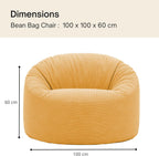 Bean Bag Chair Adult Soft Elegant Fine