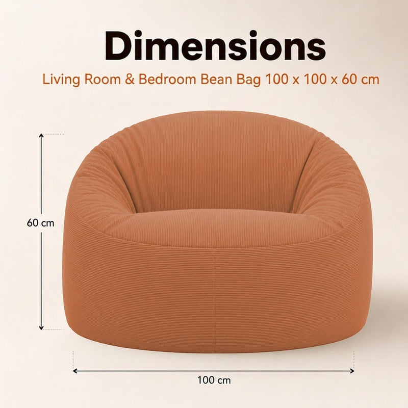 Bean Bag Chair Adult Soft Elegant Fine