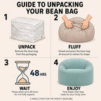 Bean Bag Chair Adult Soft Elegant Fine