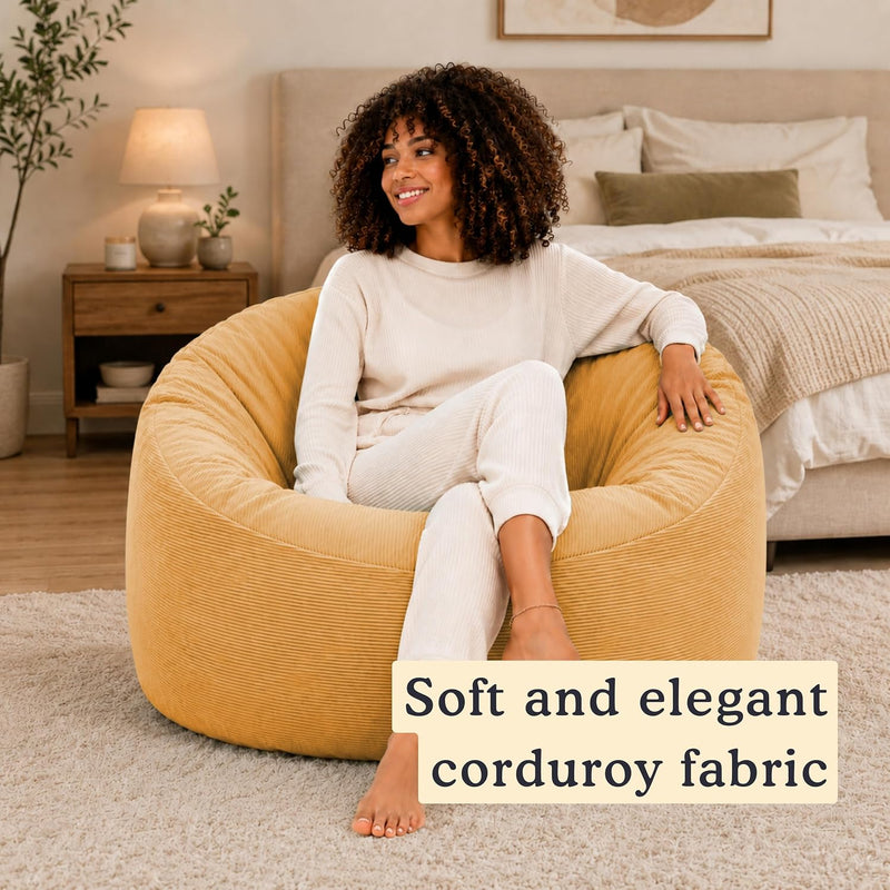 Bean Bag Chair Adult Soft Elegant Fine