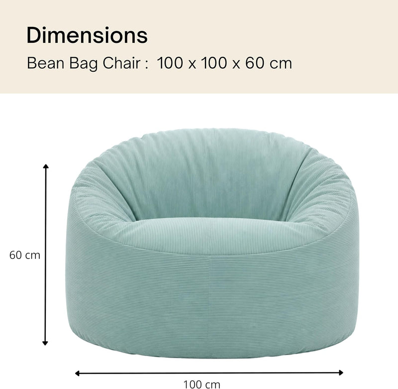 Bean Bag Chair Adult Soft Elegant Fine
