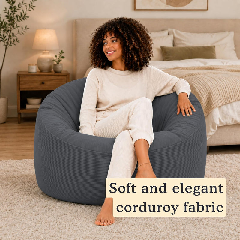 Bean Bag Chair Adult Soft Elegant Fine