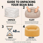 Bean Bag Chair Adult Soft Elegant Fine