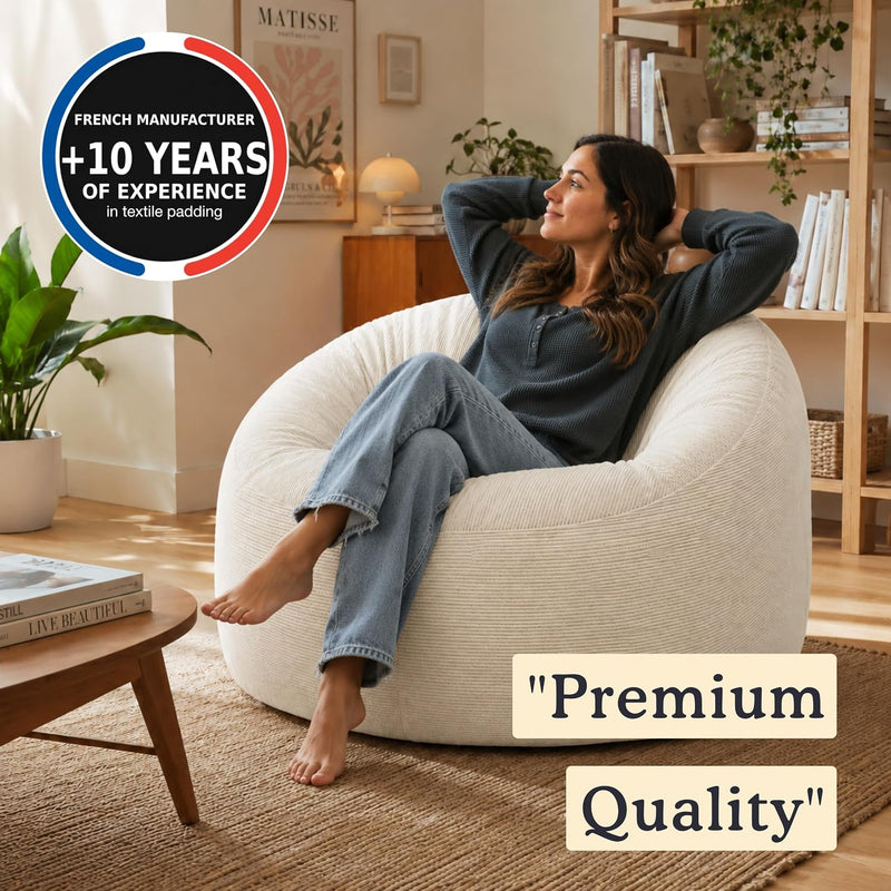 Bean Bag Chair Adult Soft Elegant Fine