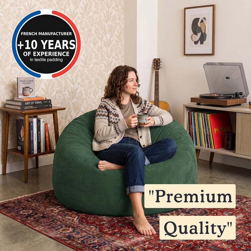 Bean Bag Chair Adult Soft Elegant Fine