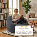Bean Bag Chair Adult Soft Elegant Fine
