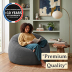 Bean Bag Chair Adult Soft Elegant Fine
