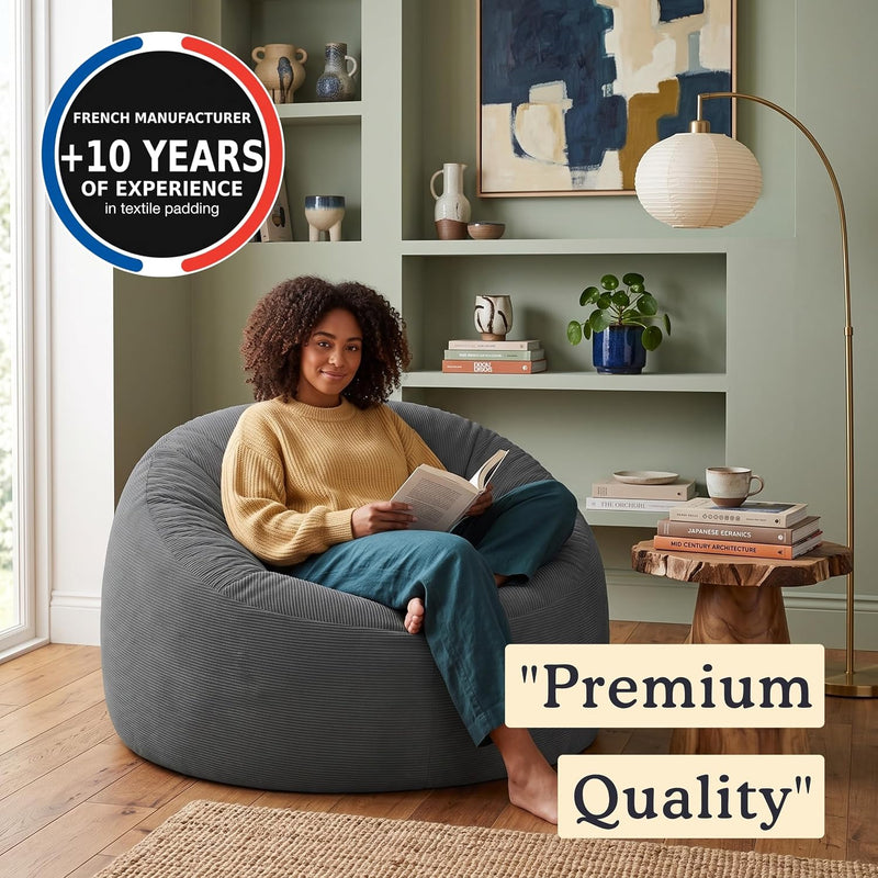 Bean Bag Chair Adult Soft Elegant Fine