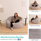 Bean Bag Chair Adult Soft Elegant Wide