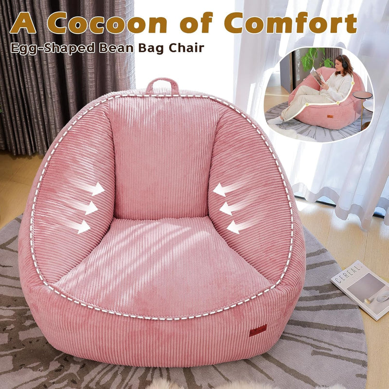 Bean Bag Chair for Teens Kids Corduroy Sofa