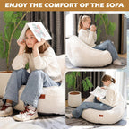 Bean Bag Chair for Teens Kids Corduroy Sofa
