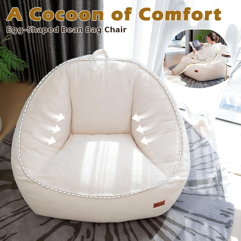 Bean Bag Chair for Teens Kids Corduroy Sofa
