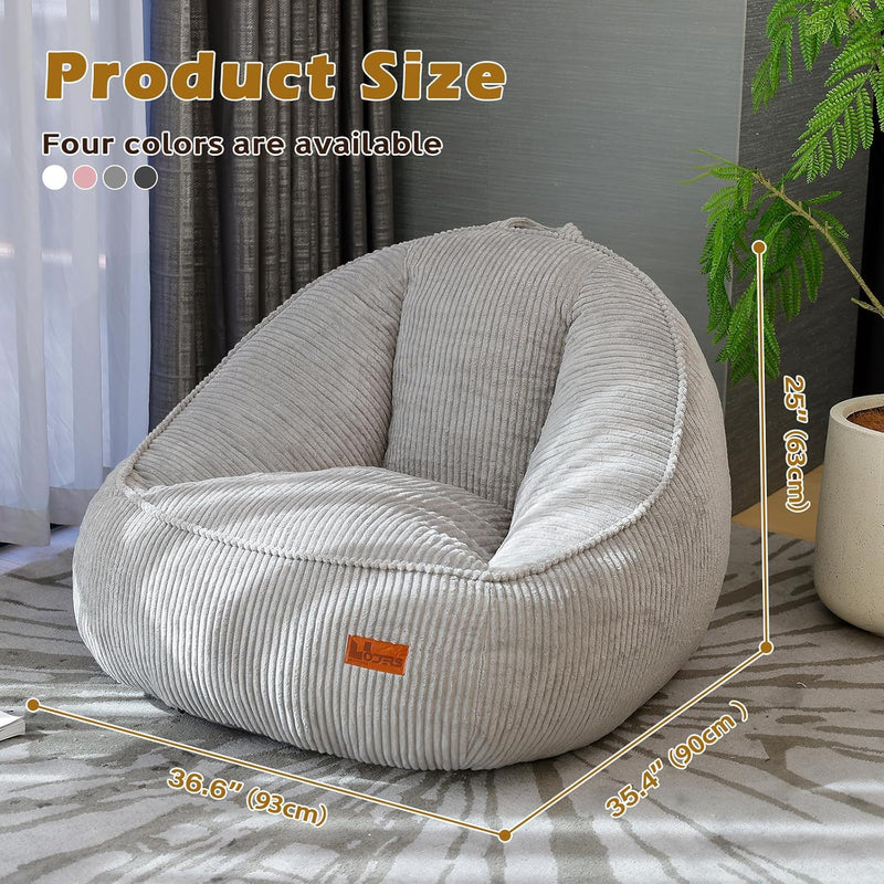 Bean Bag Chair for Teens Kids Corduroy Sofa