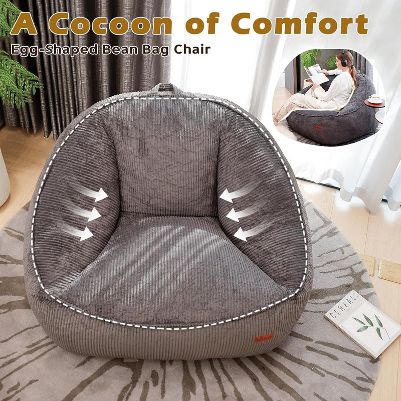 Bean Bag Chair for Teens Kids Corduroy Sofa