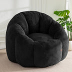Bean Bag Chair Pumpkin Shaped Sofa Includes Filling