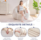 Bean Bag Chair Pumpkin Shaped Sofa Includes Filling