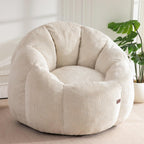 Bean Bag Chair Pumpkin Shaped Sofa Includes Filling