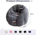 Bean Bag Chair Pumpkin Shaped Sofa Includes Filling