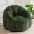 Bean Bag Chair Pumpkin Shaped Sofa Includes Filling