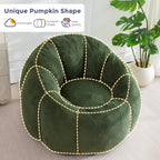 Bean Bag Chair Pumpkin Shaped Sofa Includes Filling