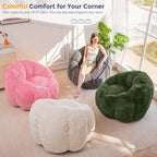 Bean Bag Chair Pumpkin Shaped Sofa Includes Filling