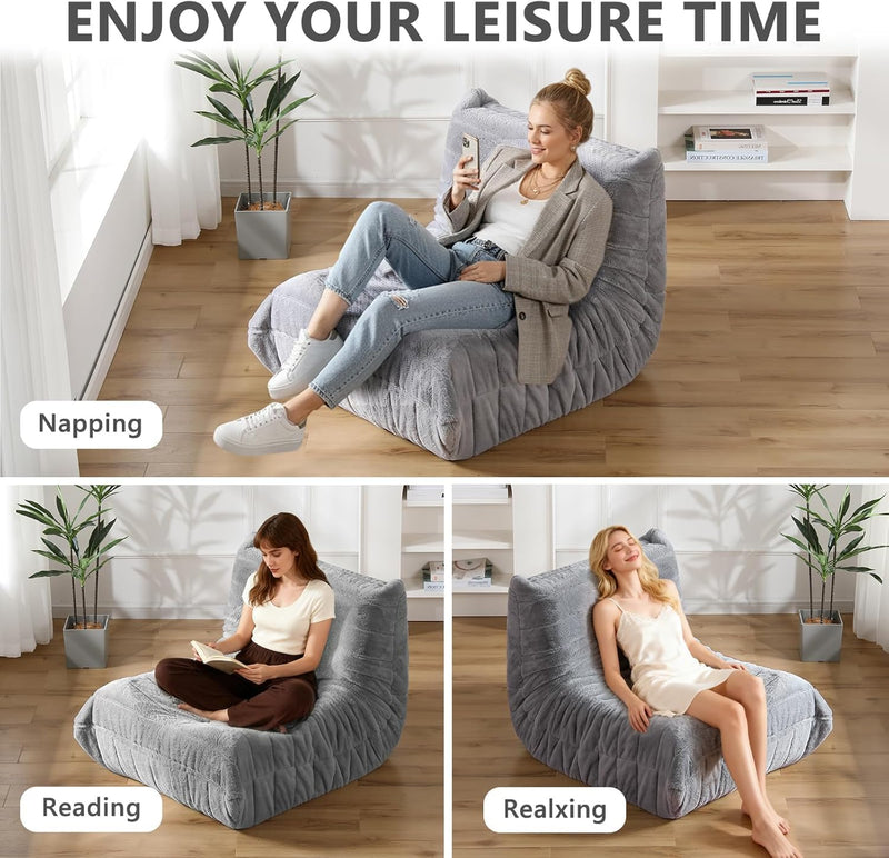 Bean Bag Chair with Filling Comfy Lounge Floor