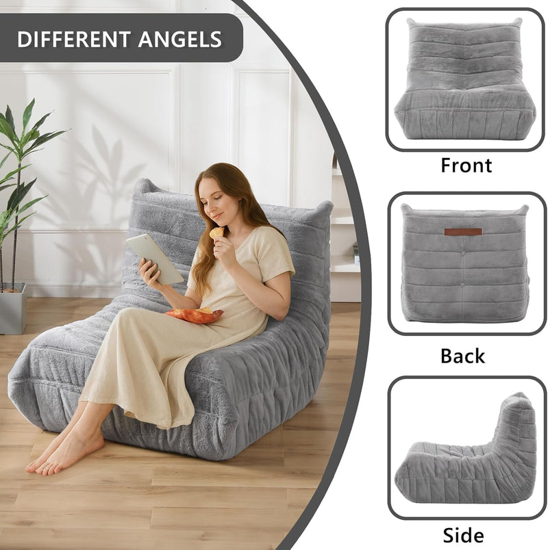 Bean Bag Chair with Filling Comfy Lounge Floor